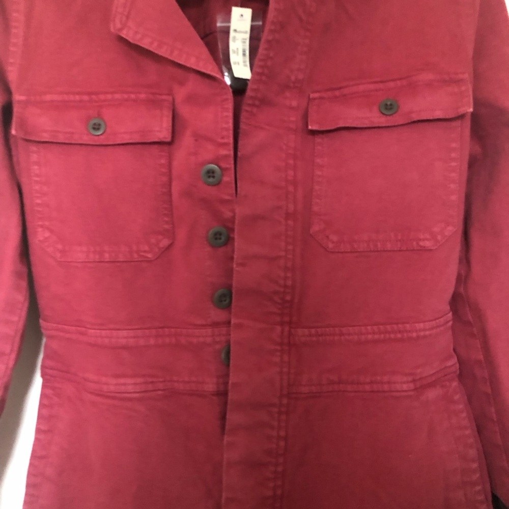 Madewell Red Utility Jumpsuit - Picture 2 of 4